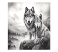Wild Wolf Aimant de lave-vaisselle étanche pour réfrigérateur ou armoire 58,4 x 66 cm