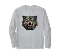 Wild Wolf Grafitti Style Wilderness Wolves Prey Predator Manche Longue