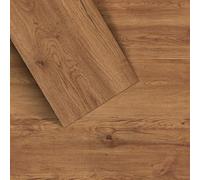 Wild-Wood SPC Système de clic de sol en vinyle, 2,23 m², lot de 8 avec isolation phonique IXPE, adaptés au chauffage au sol, imperméables et robustes, 122 x 23 x 0,6 cm, chêne gris naturel