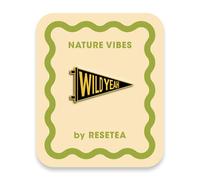 Wild Yeah Pin en Bois | Broche Mode Originale pour Vestes, Sacs et Accessoires | Design Nature Vibes | Cadeau Créatif | Resetea