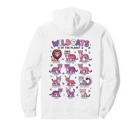 Wildcats of The Planet Design éducatif Motif Chats Sauvages Sweat à Capuche