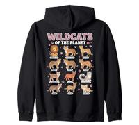 Wildcats of The Planet Design éducatif Motif Chats Sauvages Sweat à Capuche