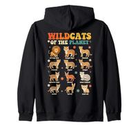 Wildcats of The Planet Design éducatif Motif Chats Sauvages Sweat à Capuche
