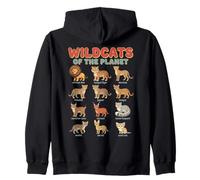 Wildcats of The Planet Design éducatif Motif Chats Sauvages Sweat à Capuche