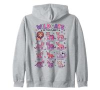 Wildcats of The Planet Design éducatif Motif Chats Sauvages Sweat à Capuche