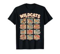 Wildcats of The Planet Design éducatif Motif Chats Sauvages T-Shirt