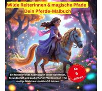 Wilde Reiterinnen & magische Pfade - Dein Pferde-Malbuch: Ein fantasievolles Ausmalbuch voller Abenteuer, Freundschaft und zauberhafter Pferdewelten - für mutige Mädchen von 6 bis 10 Jahren.