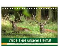 Wilde Tiere unserer Heimat (Tischkalender 2026 DIN A5 quer), CALVENDO Monatskalender: Die wilden Tiere in Deutschlands Wäldern, an der Küste und in unserem Kulturland