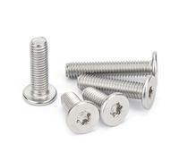Wildeep 50pcs 2-16mm M1.6 M2 304 Acier Inoxydable CM Six lobes Torx Ultra Mince Super Bas Plat plaquette vis à tête Boulon(10mm,(50pcs) M2)
