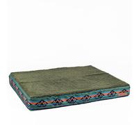 Wilderdog Lit orthopédique en mousse à mémoire de forme pour chien pour une relaxation légère et complète du corps avec noyau en mousse de qualité supérieure à 2 couches avec housse en polaire Sherpa