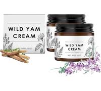Wilderglow Wild Yam Cream, Wilderglow Crème D'igname Sauvage, Crème Rajeunissante, Créme Organic Hydratante Visage, Créme Visage Anti-âge, Skin Moisturizer, Lotion Corporelle Pour Peau Sèche (2)