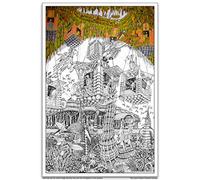 wildergorn Posters à Colorier de Jamie Courtier - Les Pêcheurs de la Caverne - affiche GEANTE à colorier 68cm x 100cm