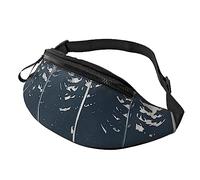 Wilderness Fox Art Sac banane pour promener le chien en plein air course randonnée camping, Wilderness Fox Art, Taille unique