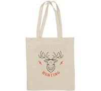 Wilderness Hunting Big Game Sac fourre-tout en coton naturel Blanc