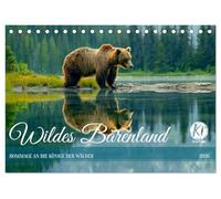 Wildes Bärenland (Tischkalender 2026 DIN A5 quer), CALVENDO Monatskalender: Bärenleben: Ki-generierte Einblicke in die Natur