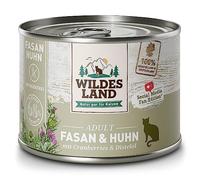 Wildes Land Nourriture Humide de Chat Saveur Poulet et Faisan 6X 200 GR