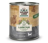 Wildes Land Nourriture Humide pour Chien Goût Agneau 6x800 g