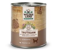 Wildes Land Nourriture Humide pour Chien Goût Dinde 6 x 400 g
