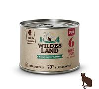 Wildes Land Veau Nourriture Humide pour Chat 6 x 200 g