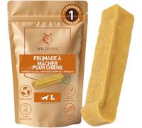 Wildfang® Fromage de Yak, Jouet pour Chien à Mâcher, Grand pour Chiens de 25 à 45 kg - Bâtonnet Dentaire, Dureté Fromage de l'Himalaya, Churpi, Friandise d'Éducation Chiot et Chien, env 101g, Lot de 1