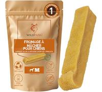 Wildfang® Fromage de Yak, Jouet pour Chien à Mâcher, M (env. 72g) pour Chiens de 5 à 25 kg - Bâtonnet Dentaire, Dureté Fromage de l'Himalaya, Churpi, Friandise d'Éducation Chiot et Chien, Lot de 1