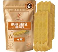 Wildfang® Fromage de Yak, Jouet pour Chien à Mâcher, Moyen pour Chiens de 5 à 25 kg - Bâtonnet Dentaire, Dureté Fromage de l'Himalaya, Churpi, Friandise d'Éducation Chiot et Chien, env 72 g, Lot de 6