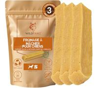 Wildfang® Fromage de Yak, Jouet pour Chien à Mâcher, Petit pour Chiens de 10 à 15 kg - Bâtonnet Dentaire, Dureté Fromage de l'Himalaya, Churpi, Friandise d'Éducation Chiot et Chien, env 40g, Lot de 3