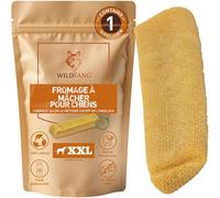 Wildfang® Fromage de Yak, Jouet pour Chien à Mâcher, XXL pour Chiens de Plus de 45 kg - Bâtonnet Dentaire Dureté Fromage de l'Himalaya Churpi Friandise d'Éducation Chiot et Chien, env 206 g, Lot de 1
