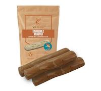 Wildfang® Racine à mâcher en bois de café avec huile de saumon pour votre chien - Jouet à mâcher - Jouet à mâcher - Soin dentaire et entraînement des muscles de mastication - Bâton à mâcher durable et