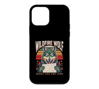 Wildfire Wolf Lit Fire and Land Coque pour iPhone 12 Mini