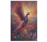 WildFleur phénix Puzzles De 1000 Pièces, Puzzle pour Adultes en Bois, Jeu D'adresse Toute La Famille, 78×53cm