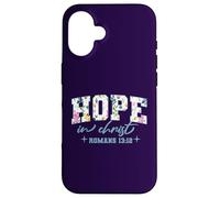 Wildflower Bible Verse Christian Collection. Hope Coque pour iPhone 16