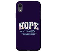 Wildflower Bible Verse Christian Collection. Hope Coque pour iPhone XR