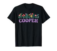 Wildflower Floral COOPER Prénom Fête des Mères Femme T-Shirt