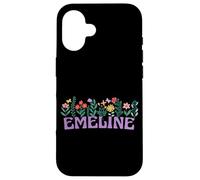 Wildflower Floral Emeline Prénom Fête des Mères Femme Coque pour iPhone 16
