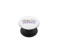 Wildflower Floral Justice Prénom Fête des Mères Femme PopSockets PopGrip Adhésif