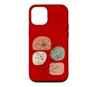 Wildflower Line Art Abstract Botanical Mid Century Coque pour iPhone 12/12 Pro