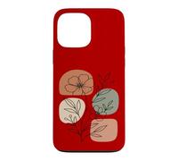 Wildflower Line Art Abstract Botanical Mid Century Coque pour iPhone 13 Pro Max