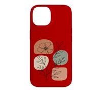 Wildflower Line Art Abstract Botanical Mid Century Coque pour iPhone 14