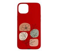 Wildflower Line Art Abstract Botanical Mid Century Coque pour iPhone 15 Plus