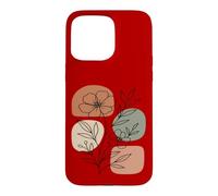 Wildflower Line Art Abstract Botanical Mid Century Coque pour iPhone 15 Pro Max
