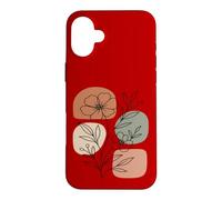 Wildflower Line Art Abstract Botanical Mid Century Coque pour iPhone 16 Plus