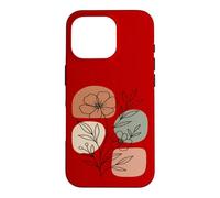 Wildflower Line Art Abstract Botanical Mid Century Coque pour iPhone 16 Pro