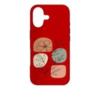 Wildflower Line Art Abstract Botanical Mid Century Coque pour iPhone 17