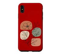 Wildflower Line Art Abstract Botanical Mid Century Coque pour iPhone XS Max