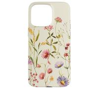 Wildflower Meadow Botanical Illustration, Vintage Floral Na Coque pour iPhone 15 Pro Max