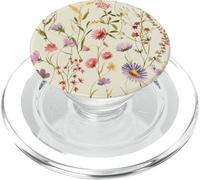 Wildflower Meadow Botanical Illustration, Vintage Floral Na PopSockets PopGrip pour MagSafe