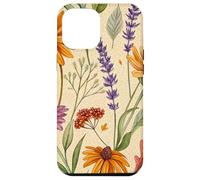 Wildflower Meadow Pattern with Autumn Garden Colors Coque pour iPhone 12 Pro Max