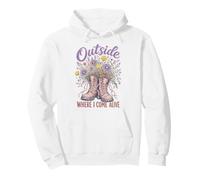 Wildflower Nature Outside Where I Come Alive Cottagecore Sweat à Capuche