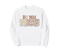 Wildflower Panels T-Shirt avec Citation botanique Motif Papillons Sweatshirt